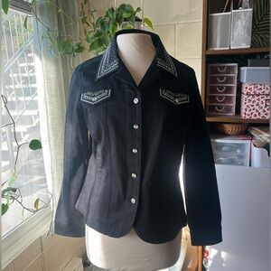 Christine Alexander Bedazzled Western Shirt